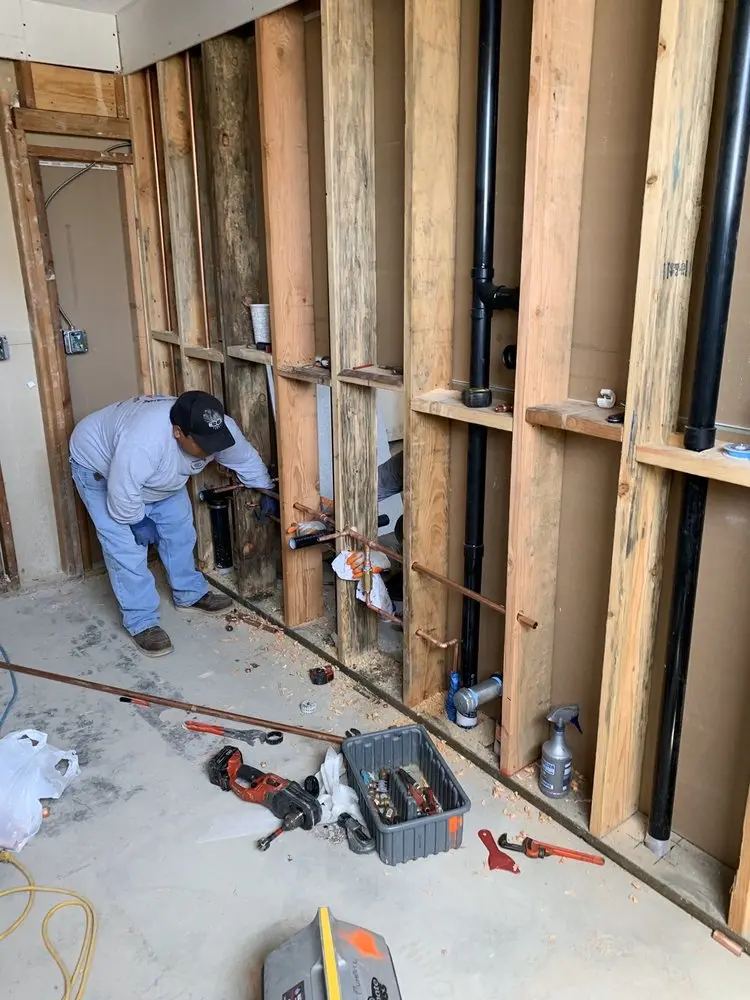 Commercial rough-in plumbing for Gas Line Repair in Victor Mills
